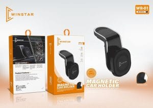 Support voiture magnétique Winstar WR-01 noir pour téléphone portable