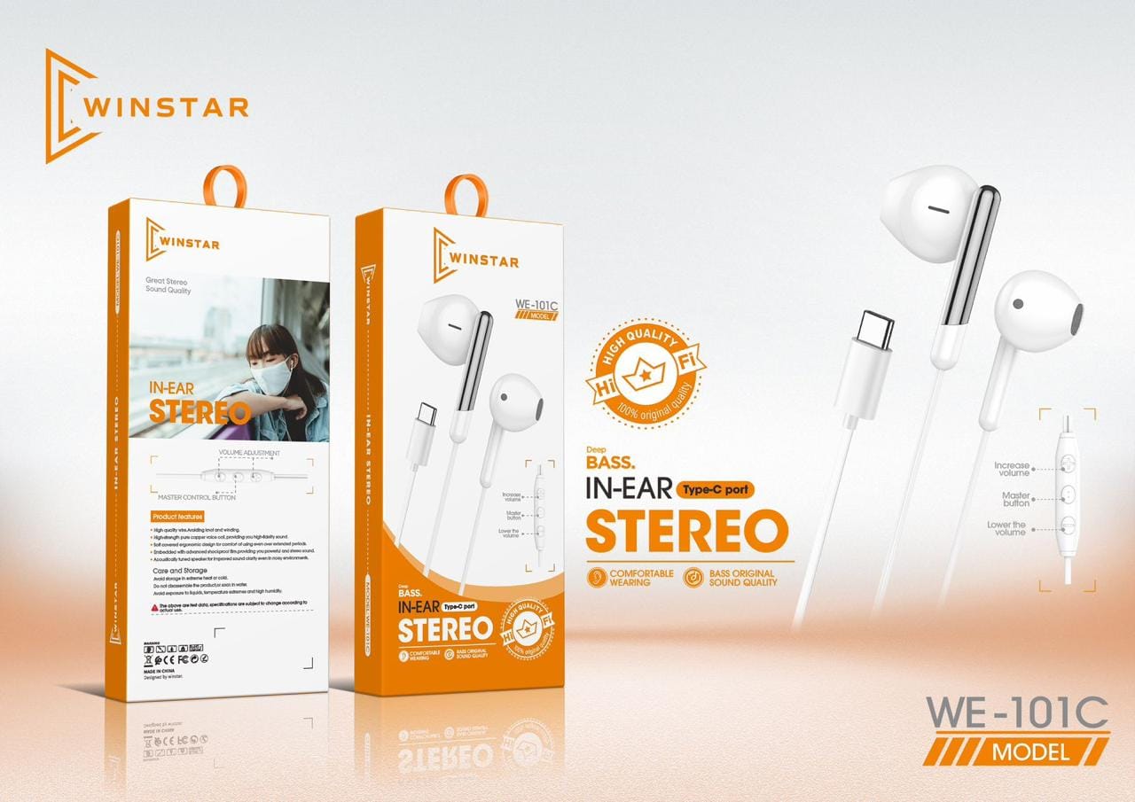 IMG-20250528-WA0006 Écouteurs Winstar WE-101C avec port Type-C, commandes et design blanc