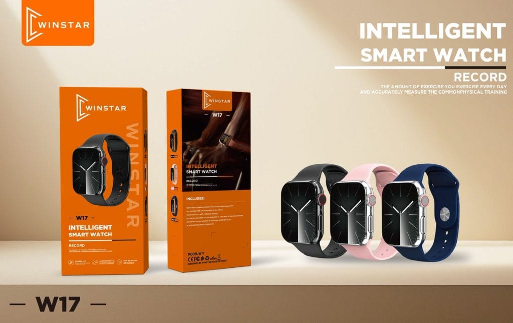 Montre connectée Winstar W17 avec écran tactile et appels Bluetooth