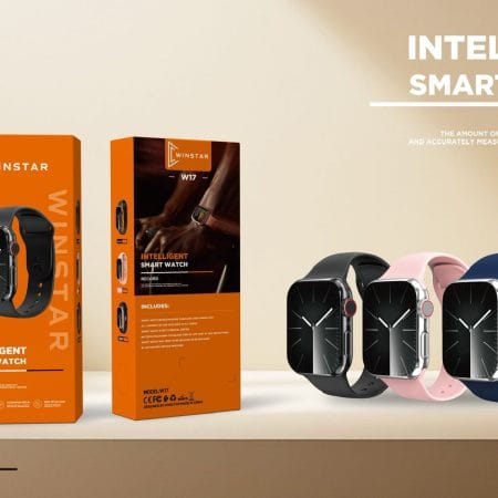 Montre connectée Winstar W17 avec écran tactile et appels Bluetooth