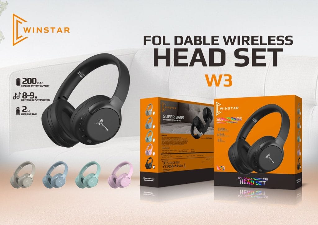Casque sans fil pliable Winstar W3 Super Bass